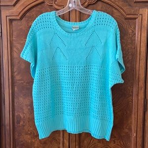 LAST CHANCE•Sara Morgan• Turquoise Summer Sweater